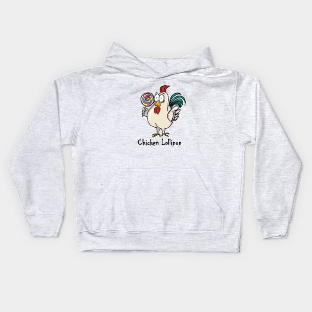 Chicken Lollipop | Grafck x NotPaperArt Kids Hoodie by Grafck